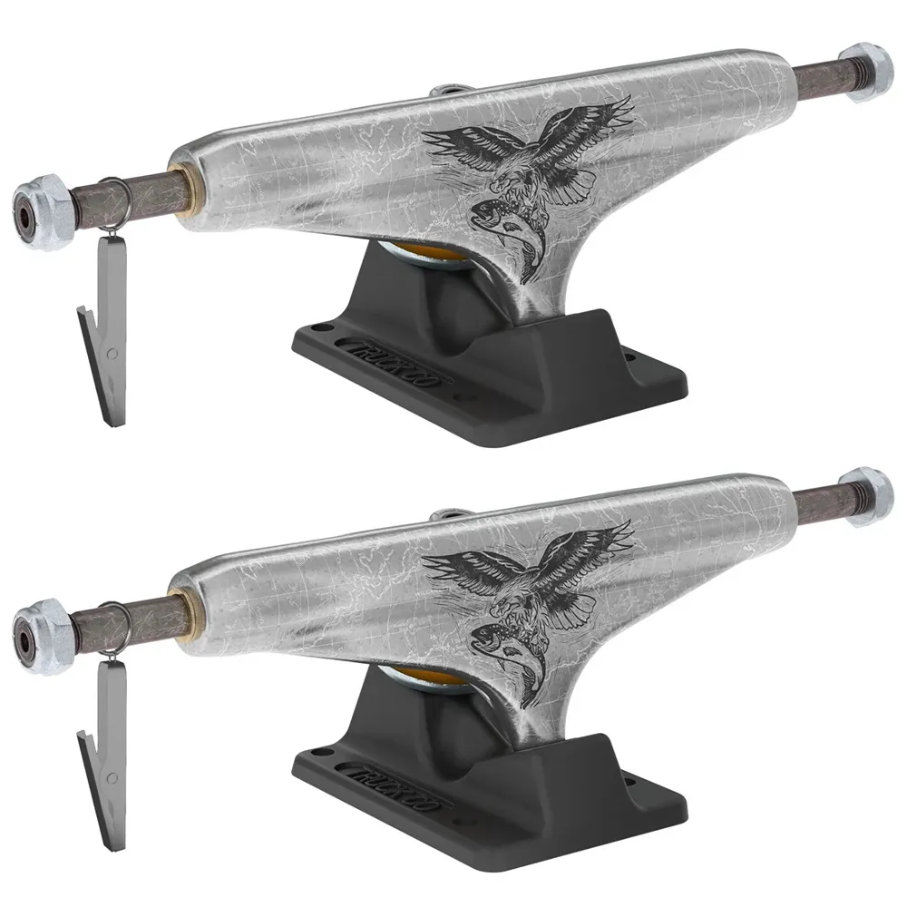 Independent Stage 11 Hollow David Gravette Pro Transparent Black Set Of 2 Skateboard Trucks [Size: 144]