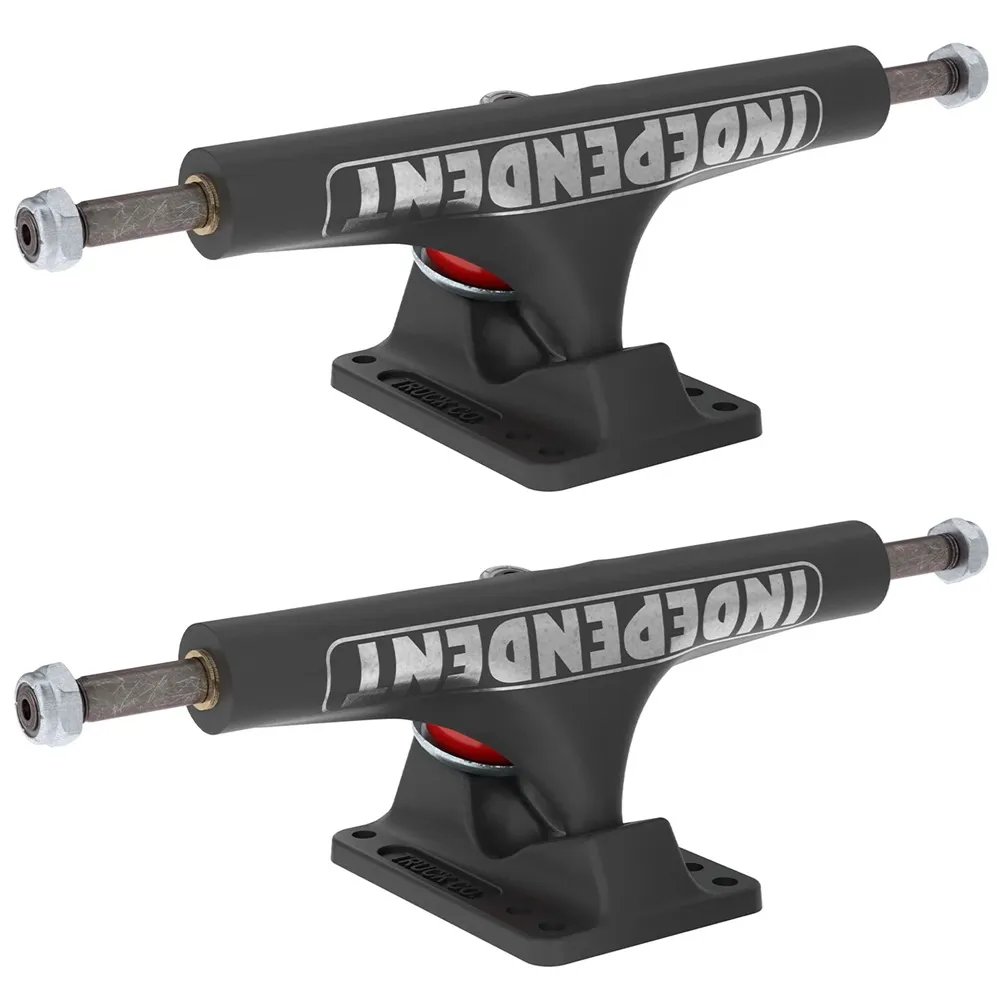 Independent Stage 4 Hollow Full Bar Black Set Of 2 Skateboard Trucks [Size: 151]