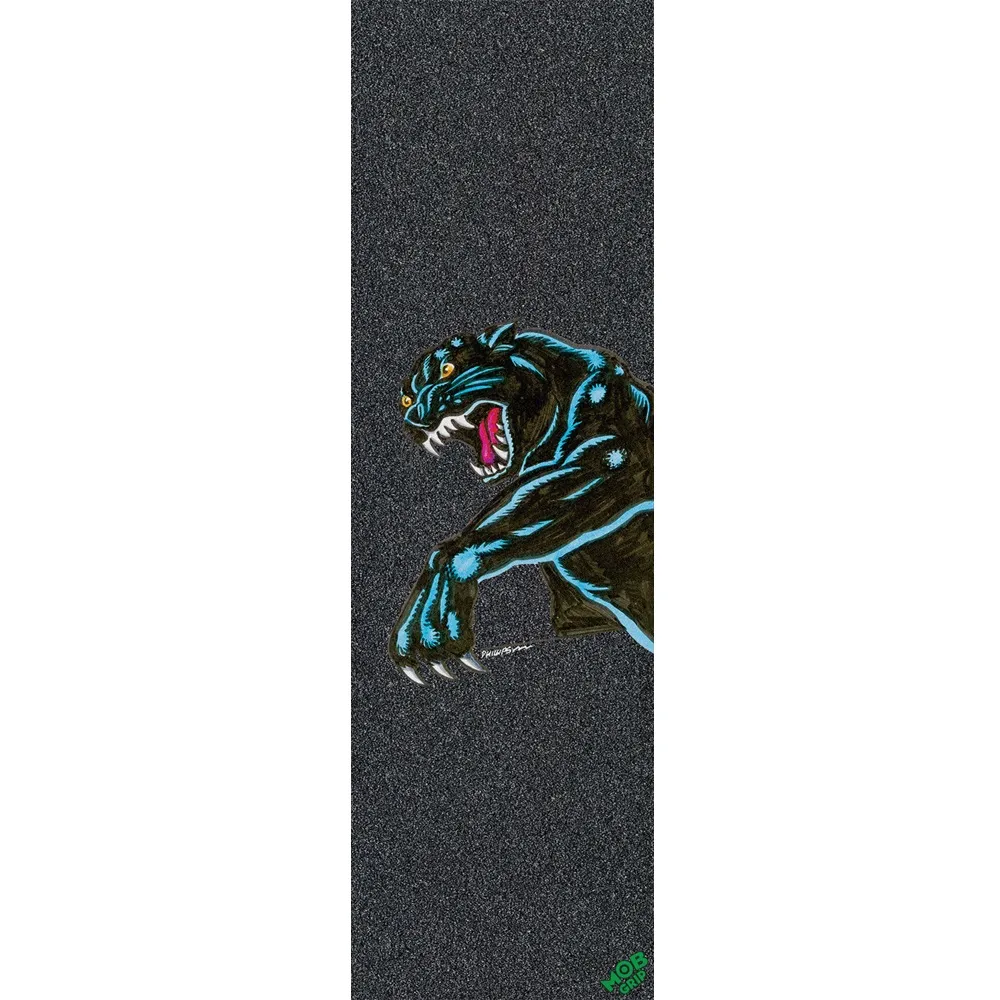 Mob X Santa Cruz Natas Sketch Panther 11 x 33 Skateboard Grip Tape Sheet