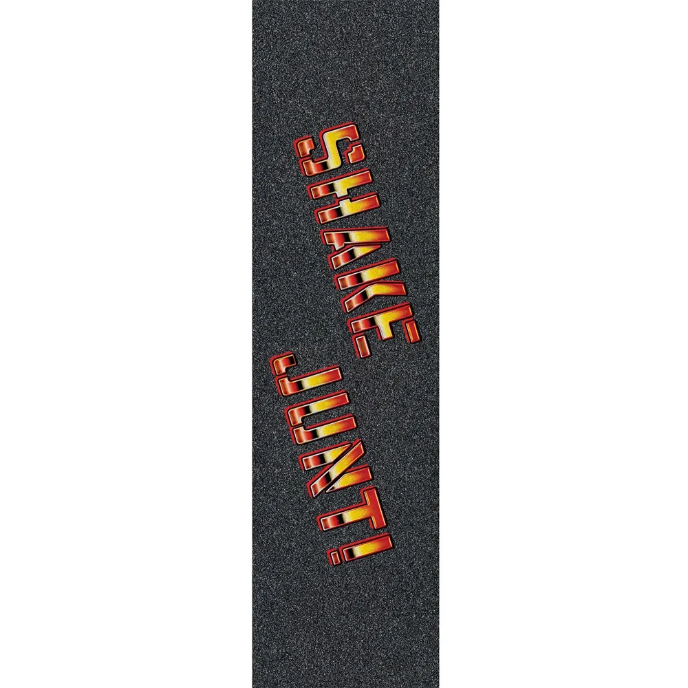 Mob X Shake Junt Big Spray Logo Red Chrome Perforated 9 x 33 Skateboard Grip Tape Sheet