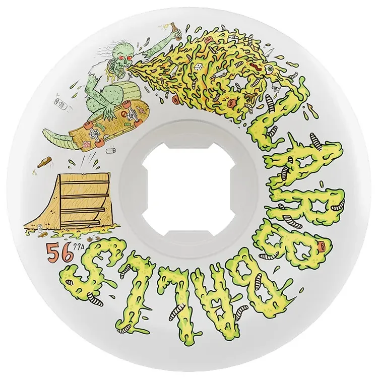 Slime Balls Sam Hitz Full Combo White 99A 56mm Skateboard Wheels