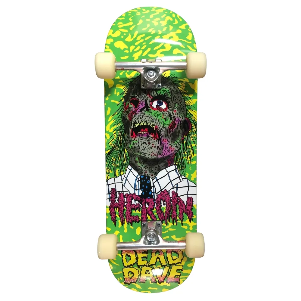 Kick Push Heroin Dead Dave Dead Head 10.125 Custom Complete Skateboard