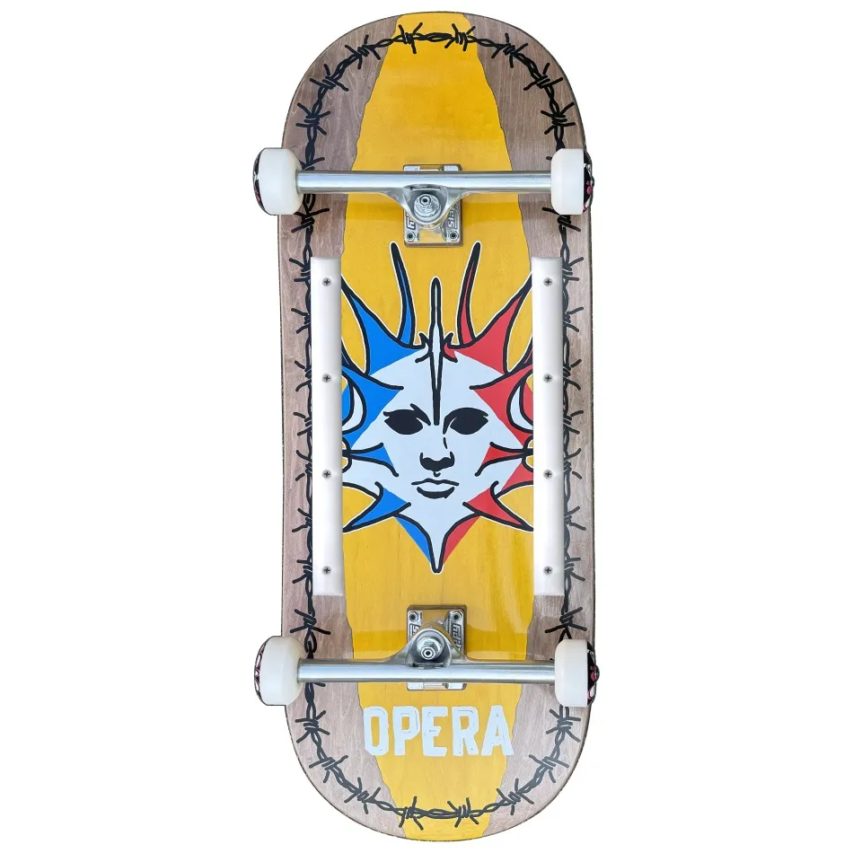 Opera Fatties EX7 Brown Yellow 12.0 Complete Skateboard