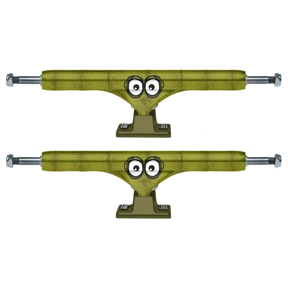 Slappy X Heroin Hollow Pickle Set Of 2 Skateboard Trucks [Size: 9.50]