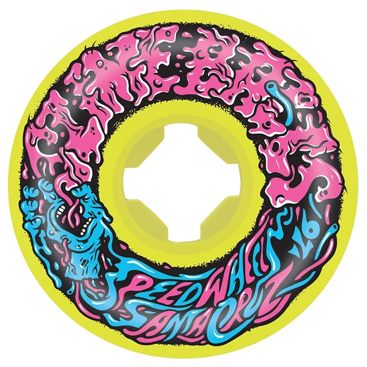 Slime Balls Vomit Mini II Yellow 97A 54mm Skateboard Wheels