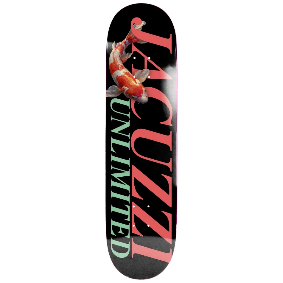 Jacuzzi Koi Logo EX7 Black 8.25 Skateboard Deck