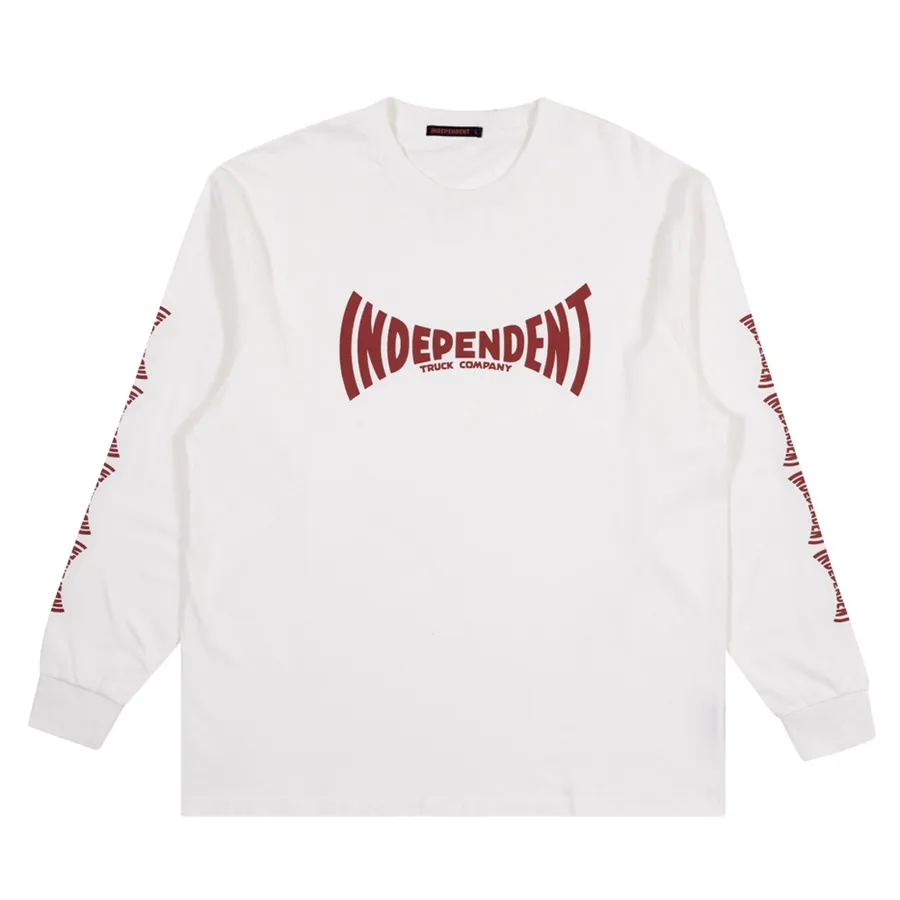 Independent Span Original Fit White Long Sleeve Shirt [Size: L]