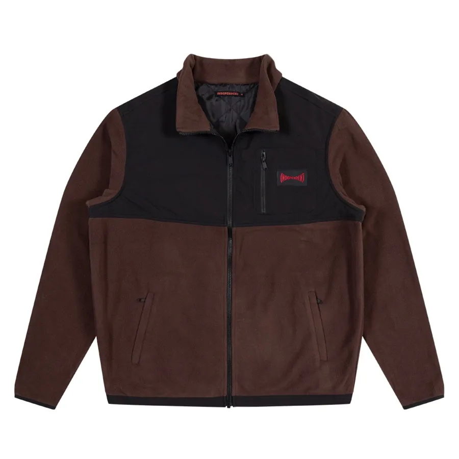 Independent Span Panelled Zip Polar Dark Chocolate Jacket [Size: L]