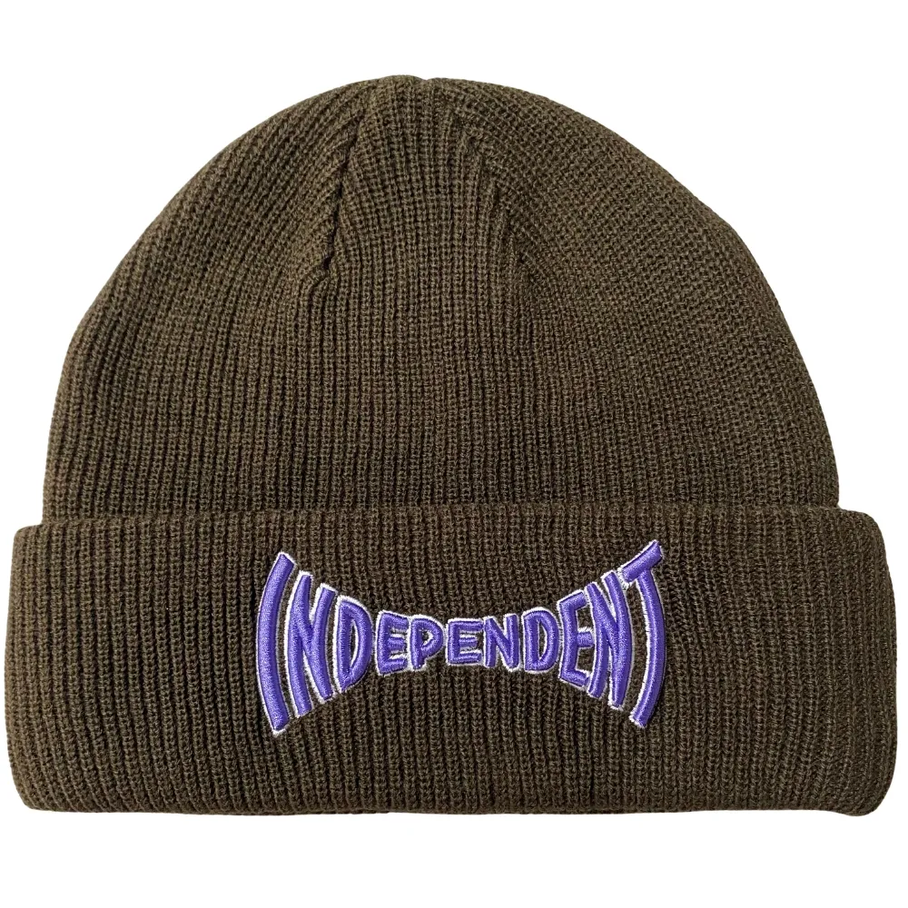 Independent Spanning Dark Chocolate Waffle Beanie