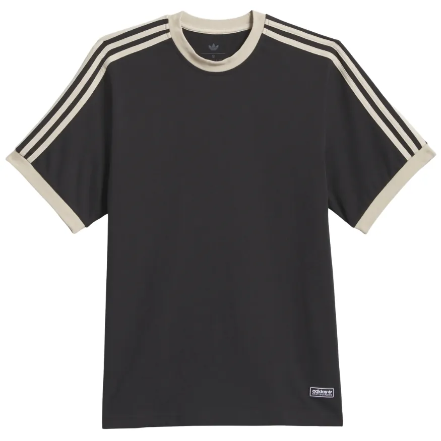 Adidas Ringer Black Khaki Heather T-Shirt [Size: M]