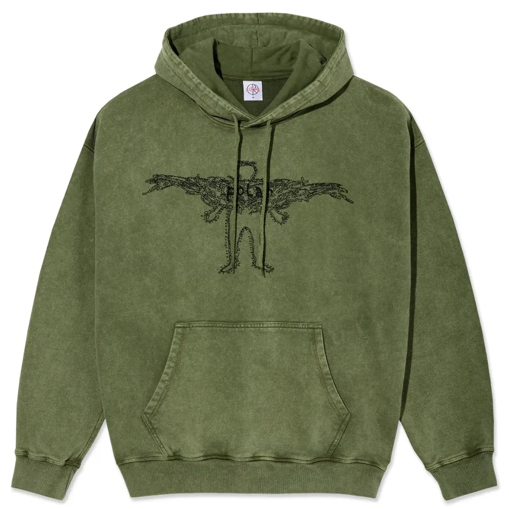 Polar Skate Co Acid Frank Soul Army Green Hoodie [Size: L]