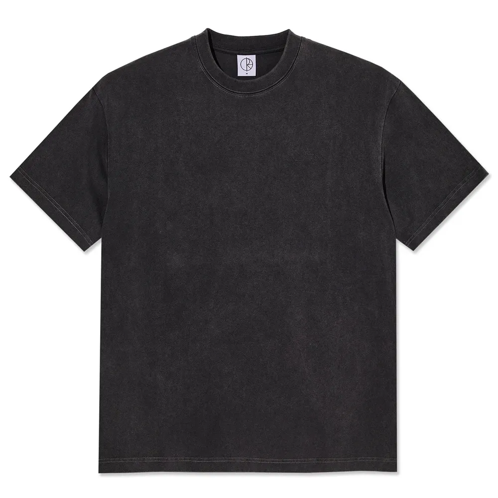 Polar Skate Co Contrast Stroke Logo Silver Black T-Shirt [Size: L]