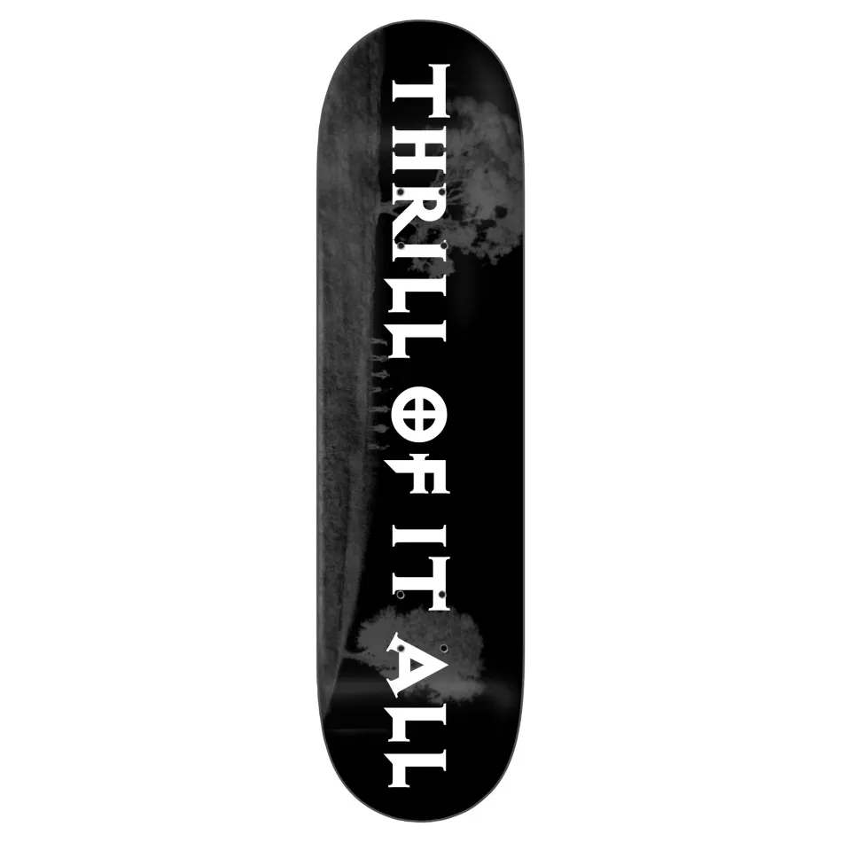 Zero Thrill Of It All Reissue Black White 8.5 Skateboard Deck