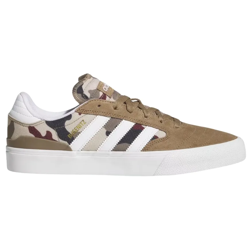 Adidas Busenitz Vulc II Khaki Six Cloud White Aurora Ink Shoes [Size: US 9]