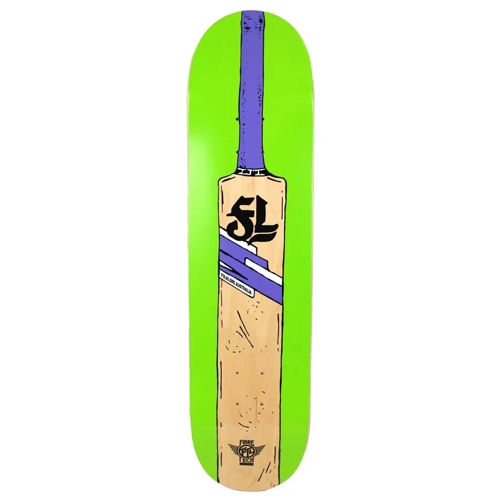 Folklore Fibre Tech Lite Cricket Bat Green 8.25 Skateboard Deck