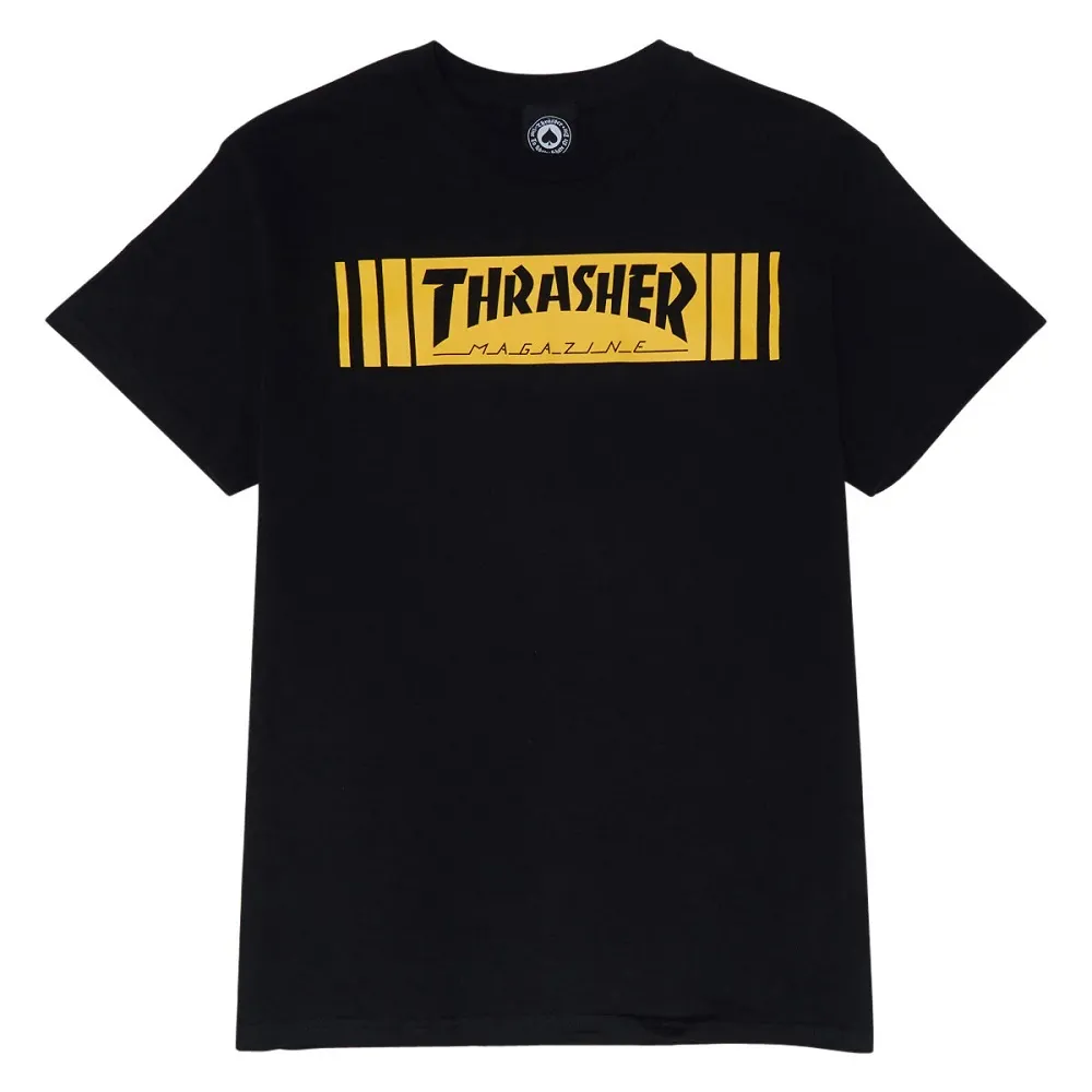 Thrasher Bar Black T-Shirt [Size: L]