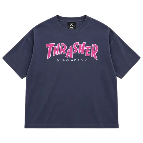 Thrasher Parra Mag Vintage Navy T-Shirt [Size: XL]