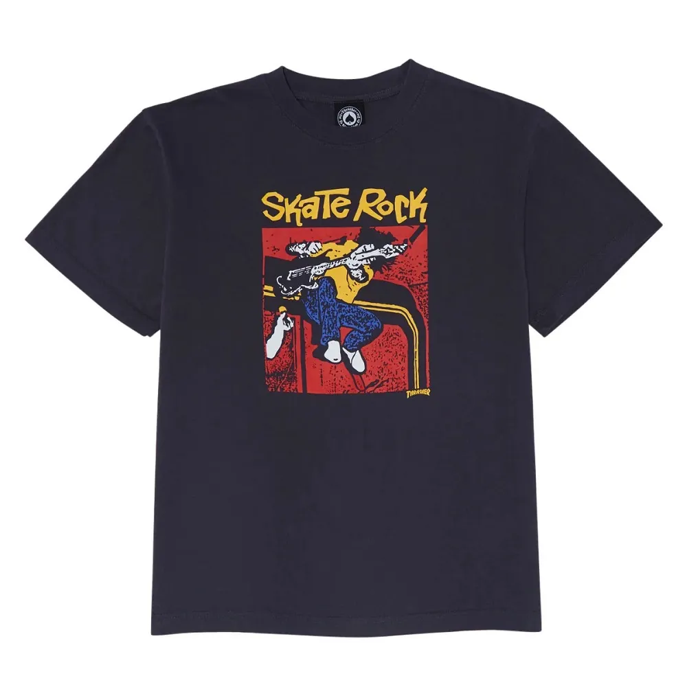 Thrasher Skate Rock Vintage Navy T-Shirt [Size: L]