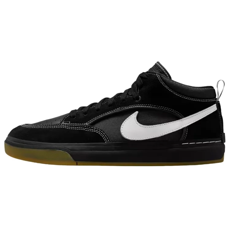 Nike SB React Leo Black Gum White Mens Skate Shoes [Size: US 9]