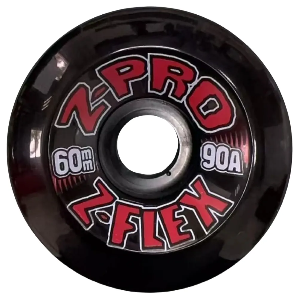 Z-Flex Z Pro Black Red 90A 60mm Skateboard Wheels