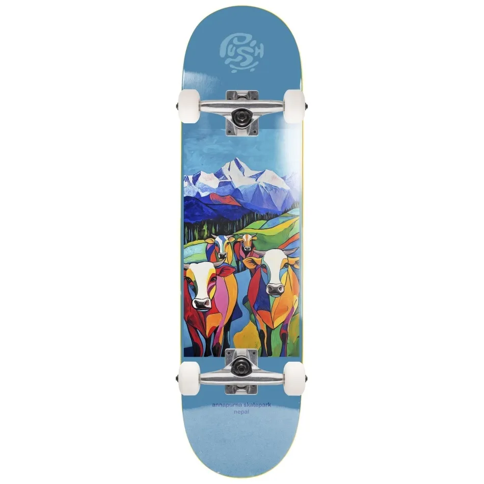 Push Nepal MLSL Light Blue 7.75 Complete Skateboard