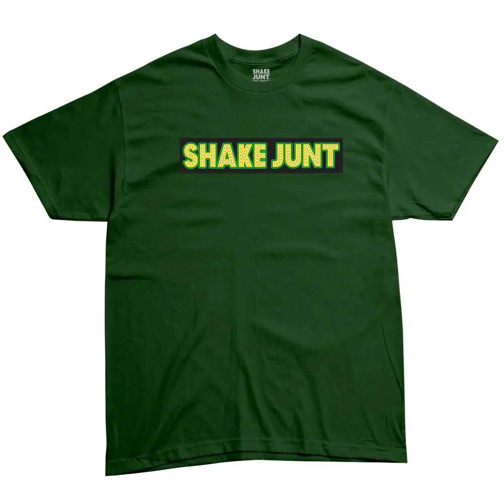 Shake Junt Stretch Sticker Green T-Shirt [Size: L]