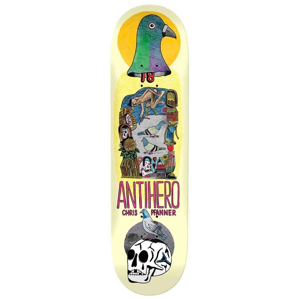 Anti Hero Pigeon Vision Pfanner 8.12 Skateboard Deck Gripped