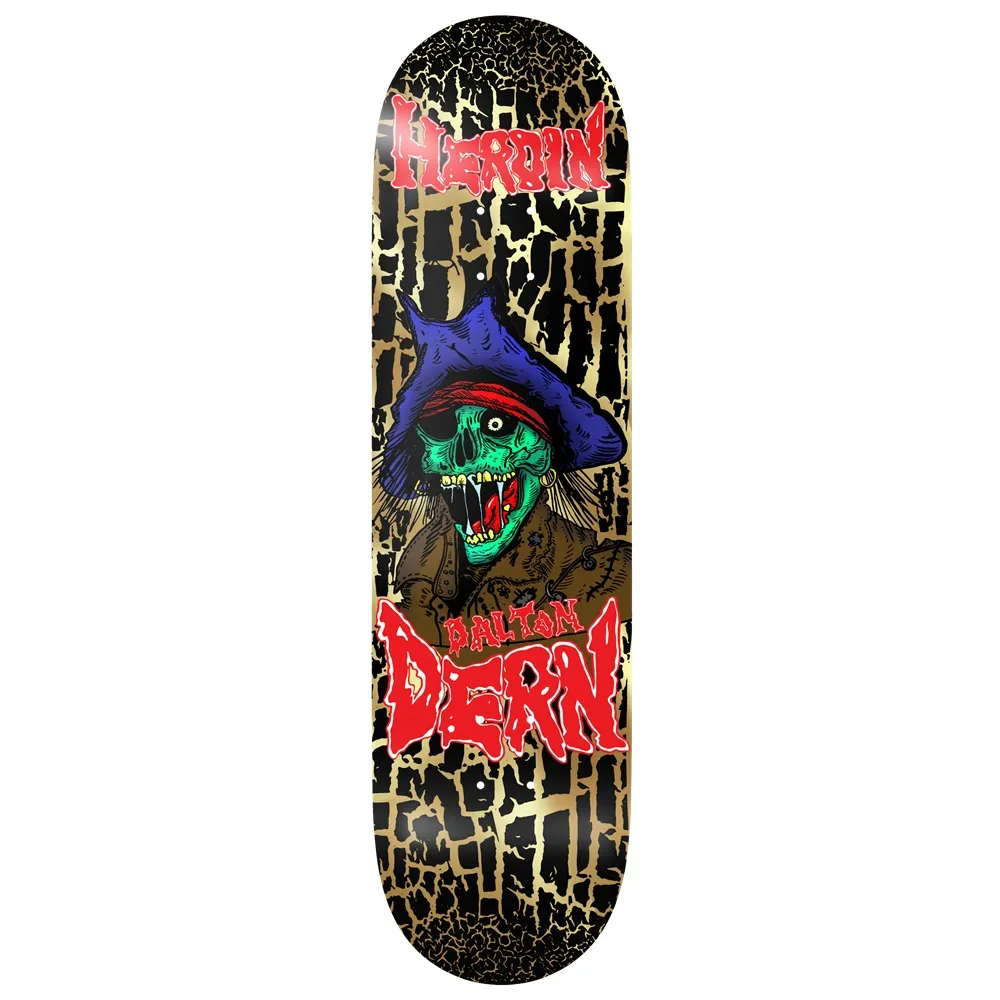 Heroin Dalton Dern KO2 Pirate 8.75 Skateboard Deck