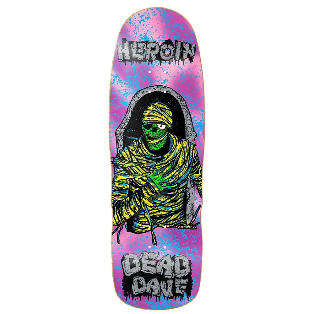 Heroin Dead Dave KO2 Mummy 10.125 Skateboard Deck
