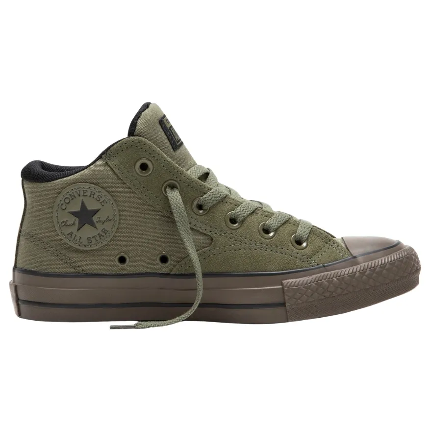 Converse Chuck Taylor All Star Malden Street Mid Suede Utility Black Gum Shoes [Size: US 10]