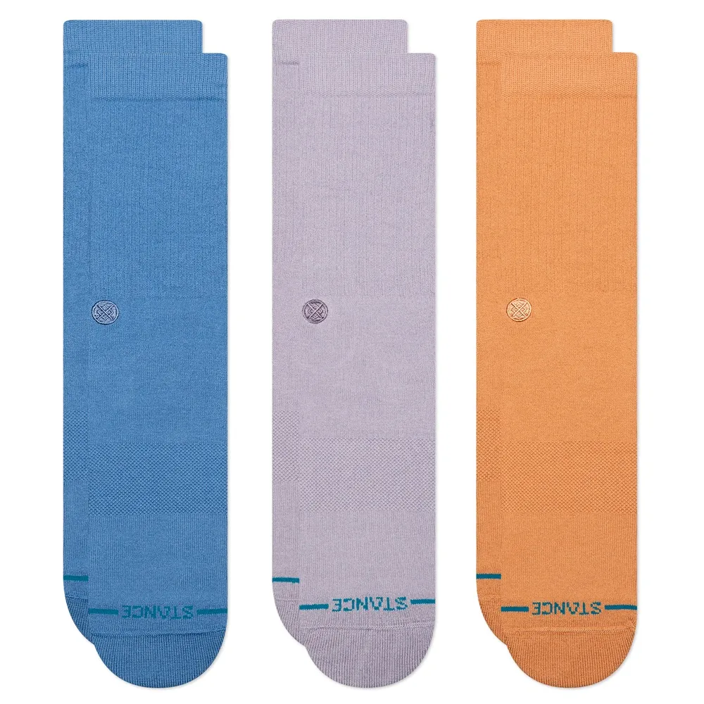 Stance Icon 3 Pack Capri Blue Large Mens Socks