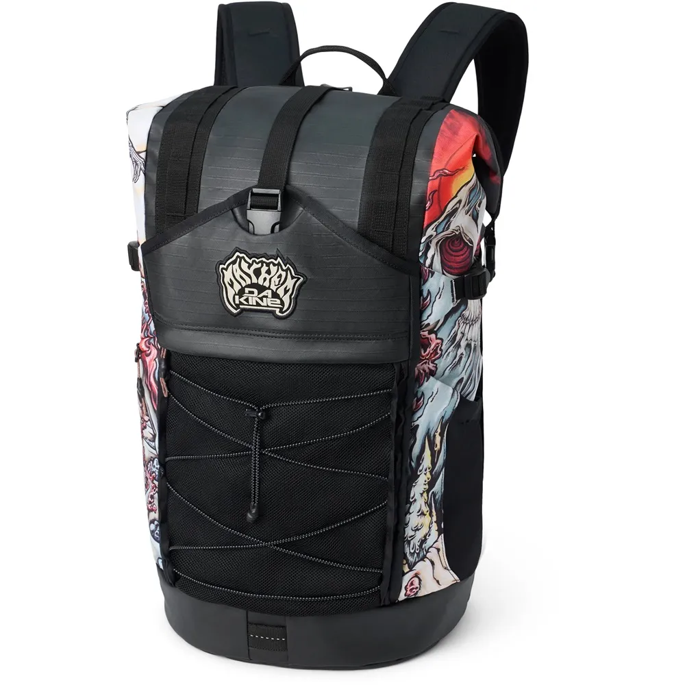 Dakine X Mayhem Mission Surf DLX Wet Dry Rolltop 35L Marron Backpack