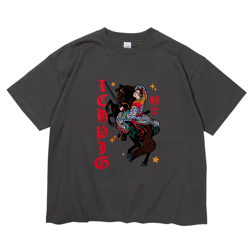 Ichpig Warrior Vintage Black T-Shirt [Size: M]