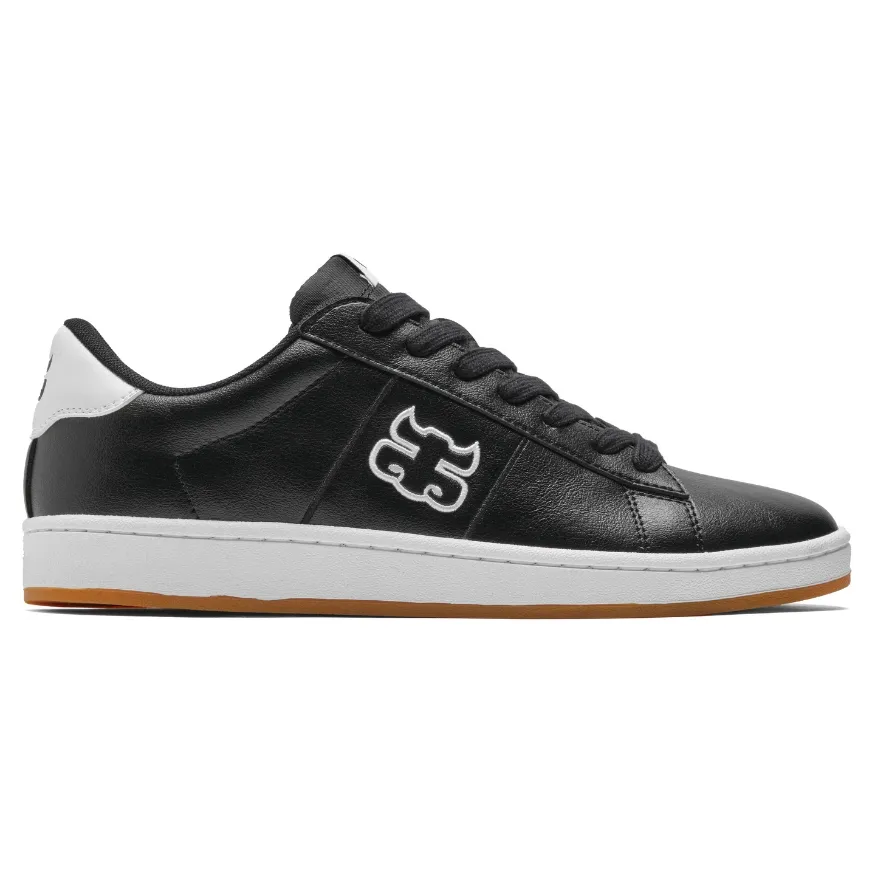 iPath Ace Black Leather Shoes [Size: US 9]