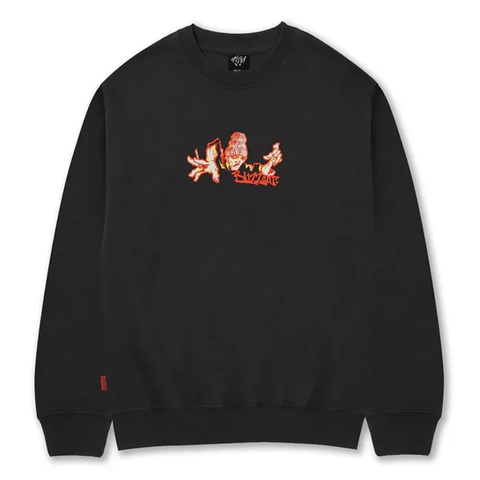 Buzzcut Delinquent Charcoal Crew Jumper [Size: L]