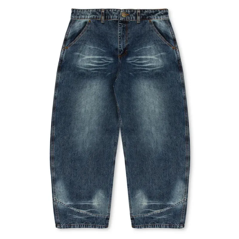 Buzzcut Seeker Washed Blue Denim Jeans [Size: 34]