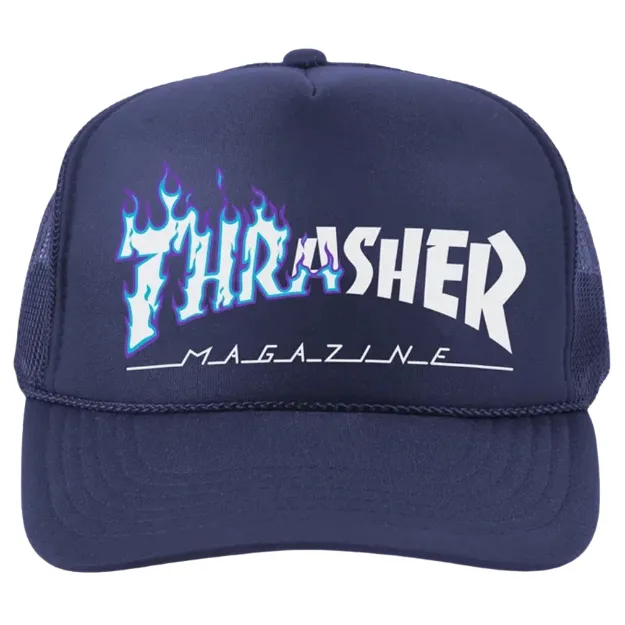 Thrasher Ignite Navy Trucker Hat