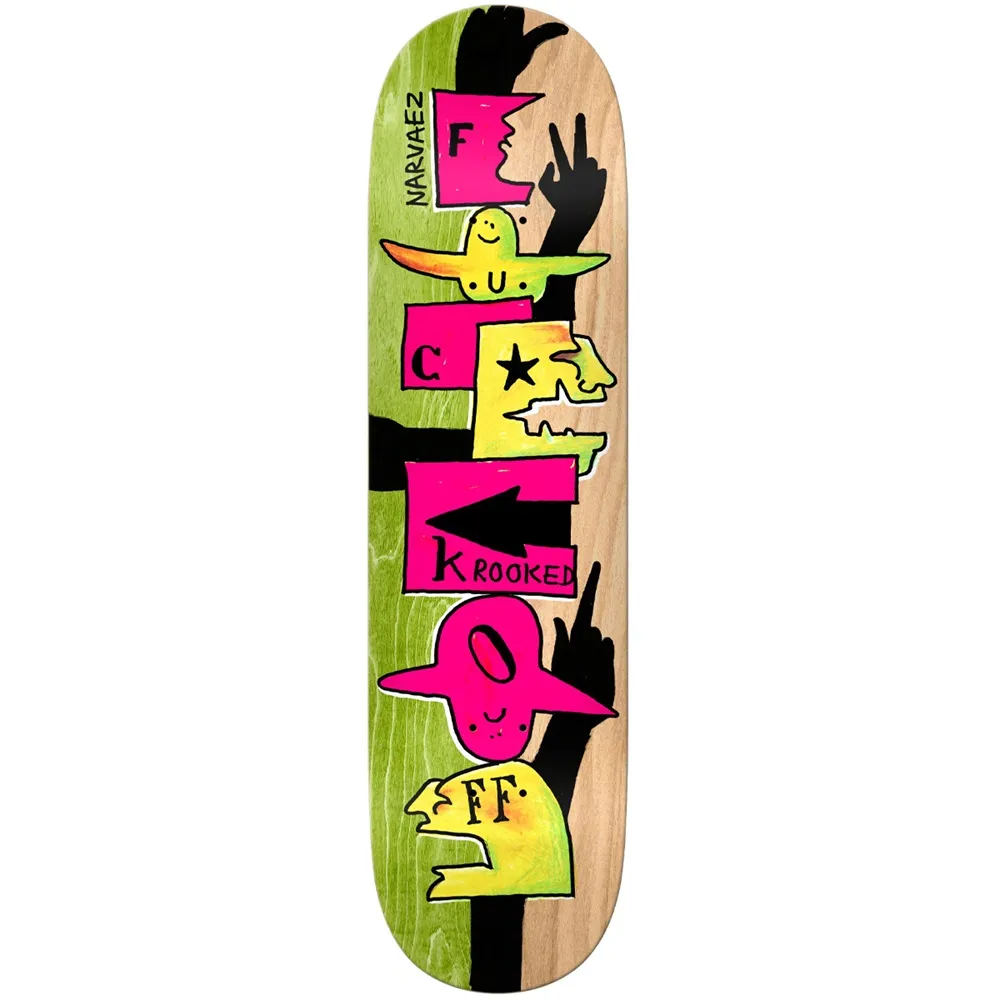 Krooked F Off Narvaez 8.38 Skateboard Deck
