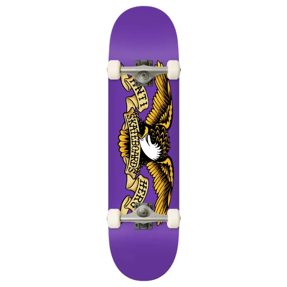 Anti Hero Classic Eagle Purple 7.3 Complete Skateboard