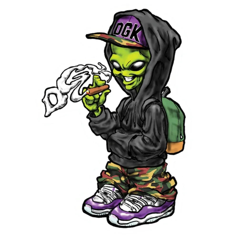 Dgk Martian Skateboard Sticker