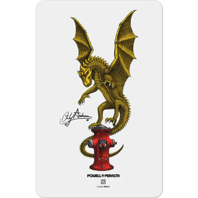 Powell Peralta Andy Anderson Hydrant Dragon Skateboard Sticker