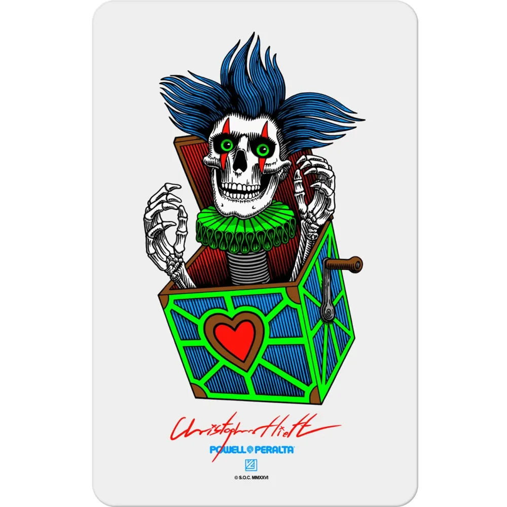 Powell Peralta Hiett Skull Skateboard Sticker