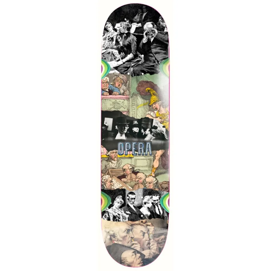 Opera Stage Fright EX7 Silver 9.0 Skateboard Deck