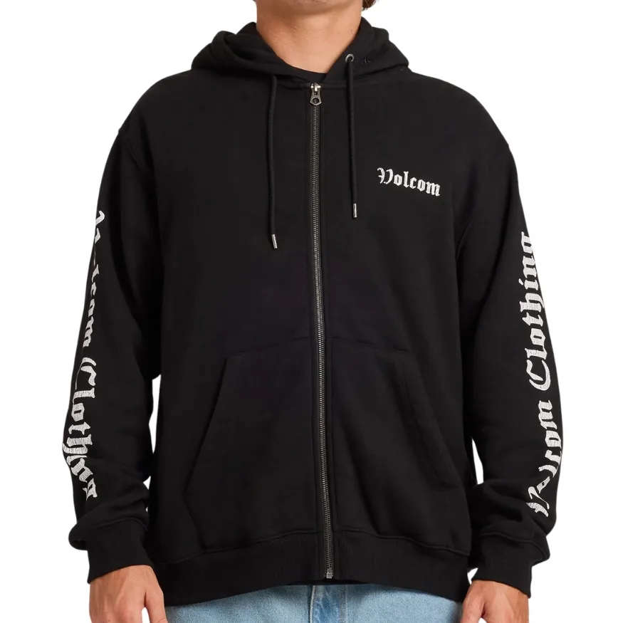 Volcom Core Gnar Black Zip Hoodie [Size: L]