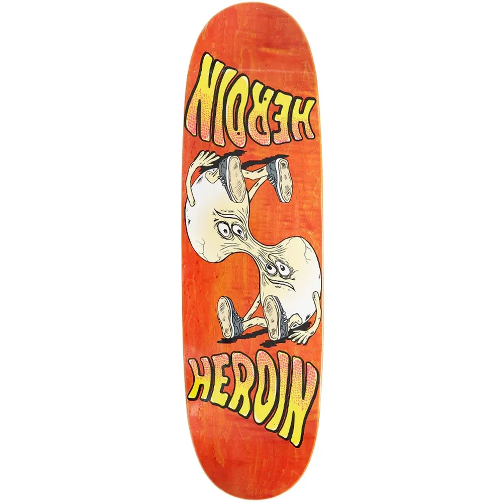 Heroin Merged Egg Orange 8.88 Skateboard Deck