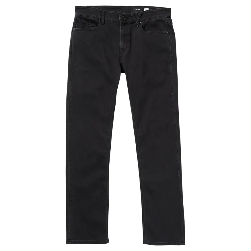 Volcom Solver Denim Modern Fit Black Out Pants [Size: 32]