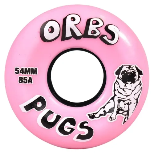 Welcome Orbs Pugs Pink 85A 52mm Skateboard Wheels