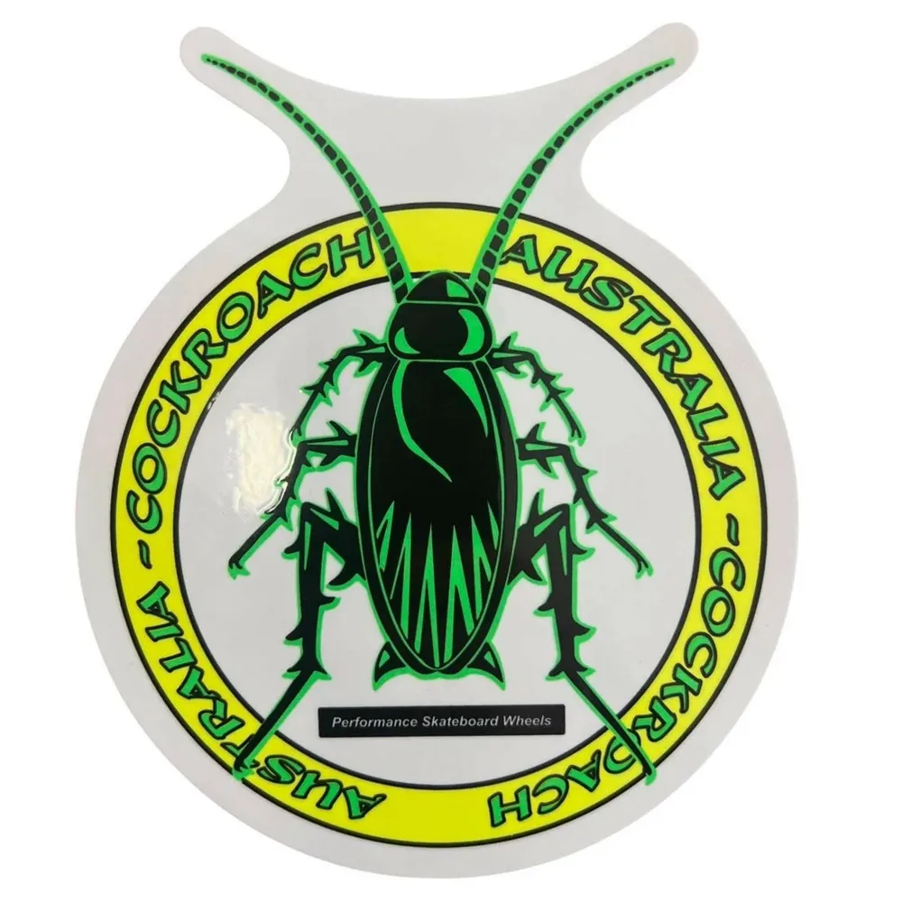 Cockroach Logo Large Sticker [Colour: Green]
