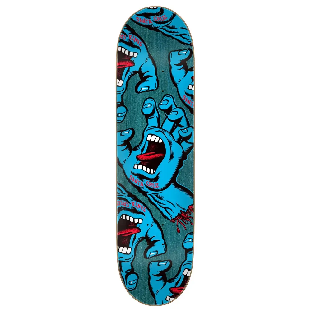 Santa Cruz Crowded Hand 8.25 Skateboard Deck
