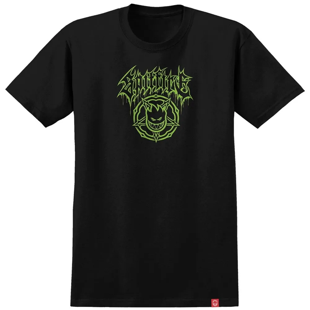 Spitfire Basic Pentagram Drip Black Youth T-Shirt [Size: Youth M]
